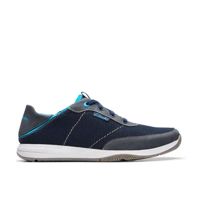 Clarks Sailview Sport In Blue Nubuck In Multi