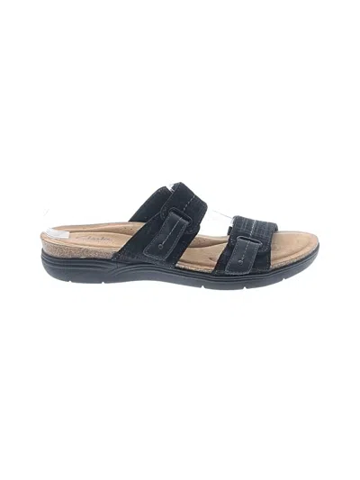 Pre-owned Clarks Sandals In Black
