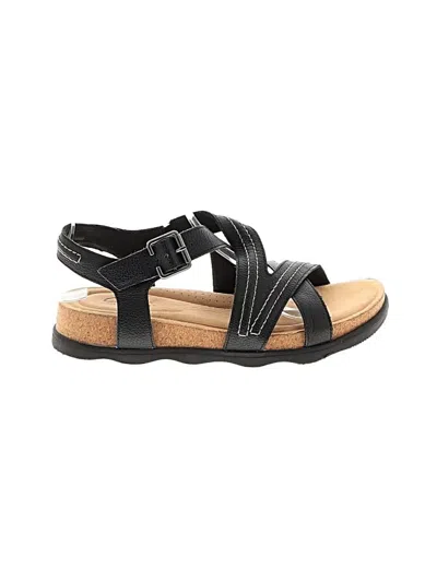 Pre-owned Clarks Sandals In Black