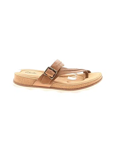 Pre-owned Clarks Sandals In Brown