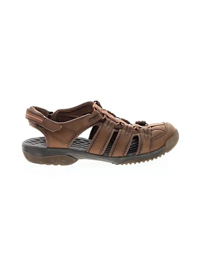 Pre-owned Clarks Sandals In Brown