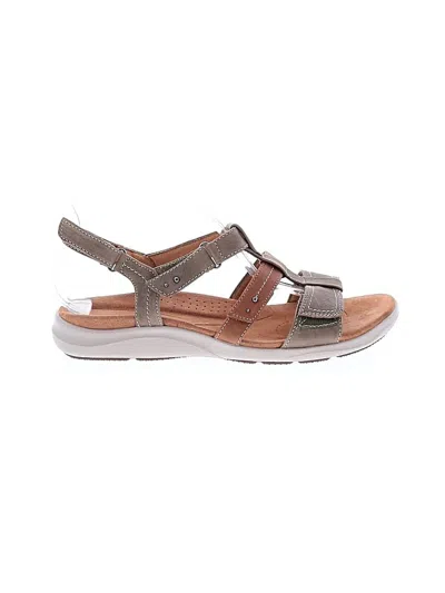 Pre-owned Clarks Sandals In Gray