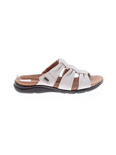 Pre-owned Clarks Sandals In Silver