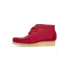 Clarks Scarpa Lifestyle Women's W Wallabee Boot In Berry Leather