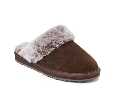 Clarks Scuff Clog Slipper In Brown