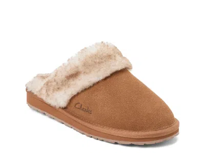 Clarks Scuff Clog Slipper In Brown