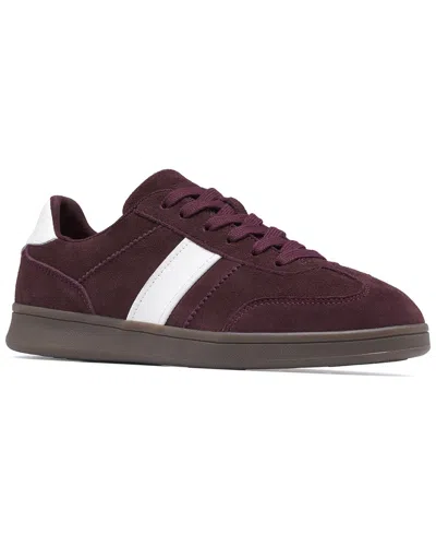 Clarks Seco Speed2 Suede Sneaker In Burgundy