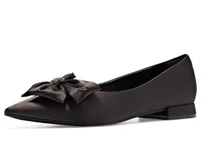 Clarks Sensa 15 Bella Women's Flat Shoes Black Textile: 8.5 B - Medium