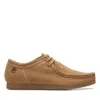 Clarks Shacre Ii Run In Beige Suede In Multi