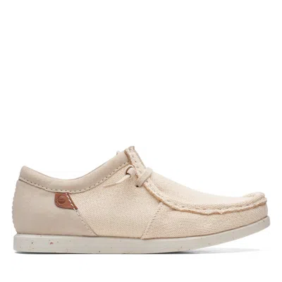Clarks Shacrelite Moc In Beige Textile In Neutral