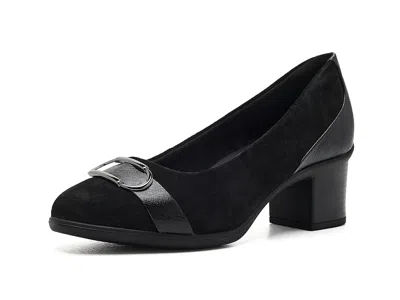 Clarks Shaya Lux Women's Shoes Black Suede: 5.5 B - Medium