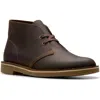 Clarks Bushacre 2 In Brown Leather In Beeswax Leather