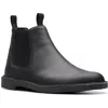 Clarks Collection Men's Shepton Easy Boots In Black Leather