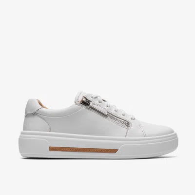 Clarks Shoe Hollyrose Zip Woman White In Gray
