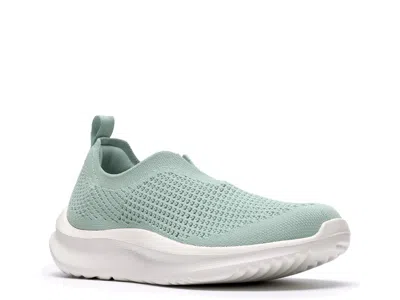 Clarks Solevana Knit Slipon Sneaker In Green