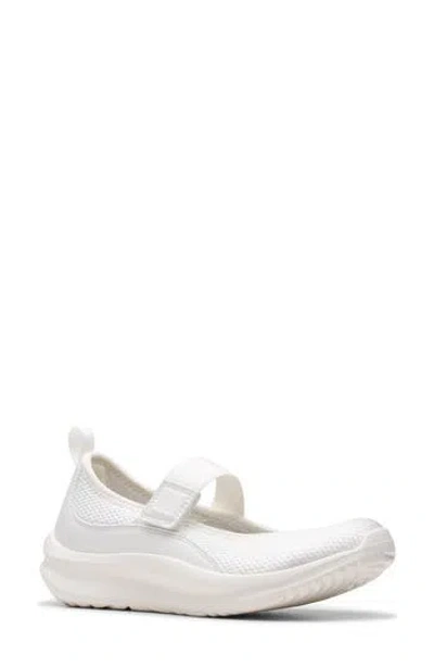 Clarks ® Solevana Mary Jane Sneaker In White