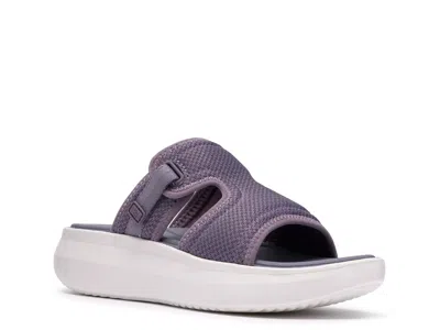 Clarks Solevana Mist Wedge Sandal In Purple