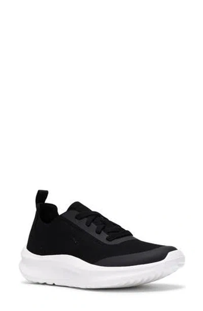 Clarks ® Solevana Ria Recovery Sneaker In Black