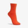 Clarks Solid Dress Crew Sock In Orange