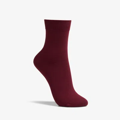 Clarks Solid Dress Crew Sock In Red