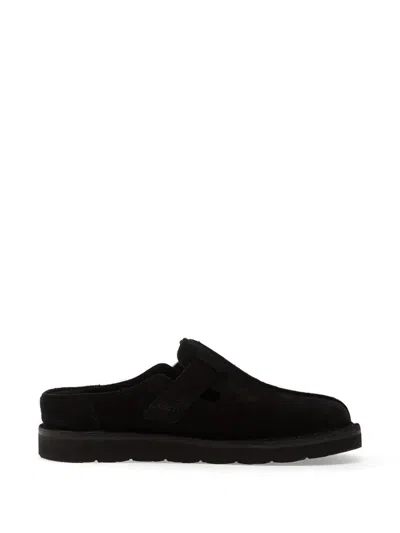 Clarks Solsbury Buckle-strap Mules In Black