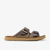 Clarks Solsbury Strap In Brown
