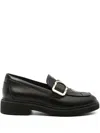 Clarks Splend Penny Loafers In Black