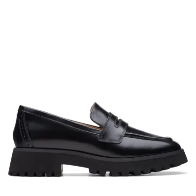 Clarks Stayso Edge In Black Leather