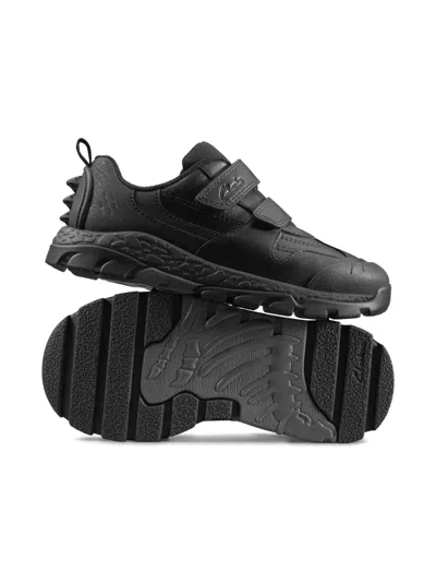 Clarks Kids' Steggy 2 Pace Spike-detail Touch-strap Sneakers In Black