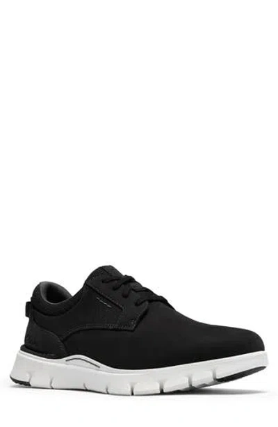 Clarks ® Step 365 Plain Toe Leather Sneaker In Black