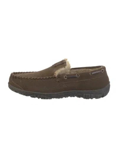 Pre-owned Clarks Suede Boat Shoes In Neutral