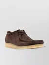 Clarks Suede Brogues With Square Toe In Brown