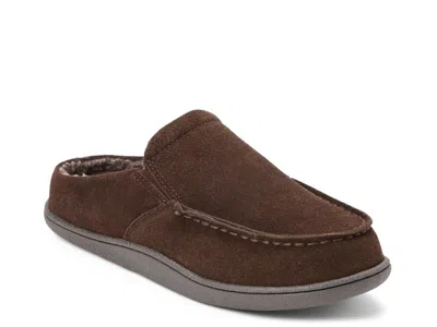 Clarks Suede Clog Slipper In Animal Print