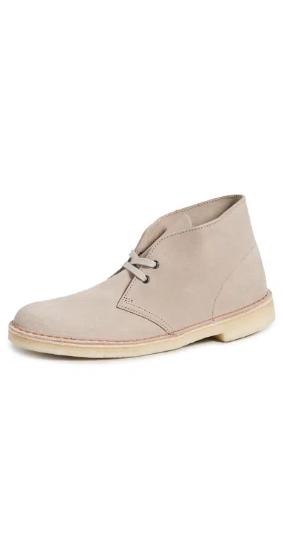Clarks Suede Desert Boots Sand
