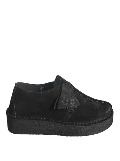 Clarks Suede Espadrilles In Black