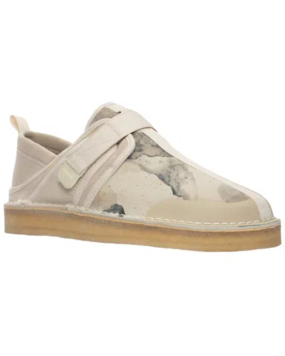Clarks Suede Sneaker In Neutral