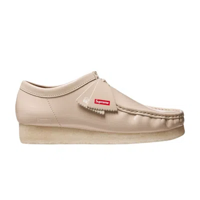 Pre-owned Clarks Supreme X Wallabee 'patent Leather Pack - Natural' | Tan | Men's Size 13