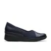 Clarks Suttyn Walk In Blue Leather In Multi