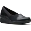 Clarks Suttyn Walk In Black Leather In Black