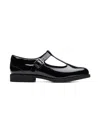 Clarks Girls Patent Leather Tapa Hope Shoes In Black