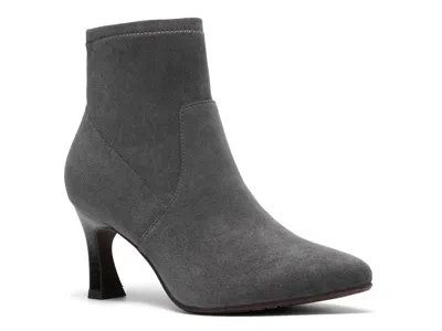 Clarks Tammitha Ace Bootie In Dark Grey Fabric