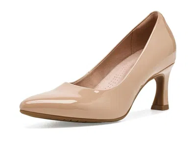 Clarks Tammitha Eve Women's Shoes Beige Patent Leather: 9.5 B - Medium In Neutral