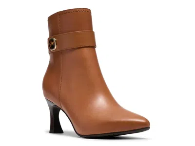 Clarks Tammitha Nora Bootie In Tan Leather