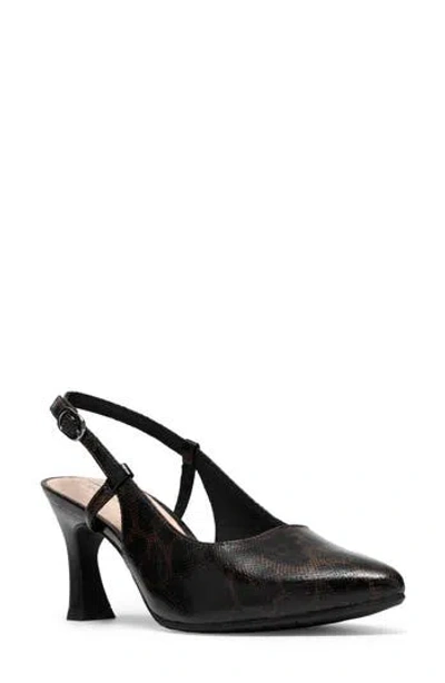 Clarks ® Tammitha Pointed Toe Slingback Pump In Leopard Print Combo