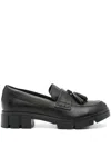 Clarks Teala Leather Loafers In Black