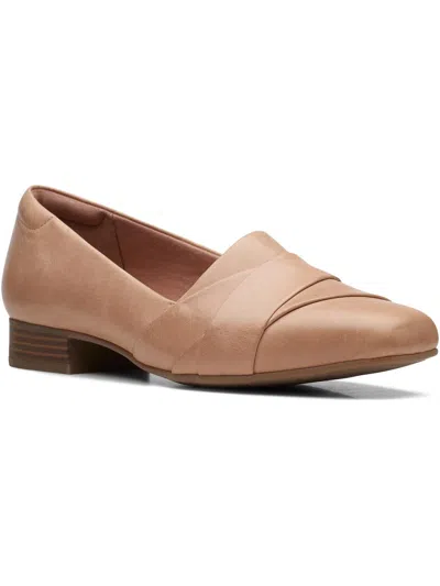 Clarks Tilmont Clara Womens Leather Block Heel Loafers In Multi