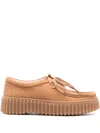 Clarks Torhill Bee Leather Loafers In Brown
