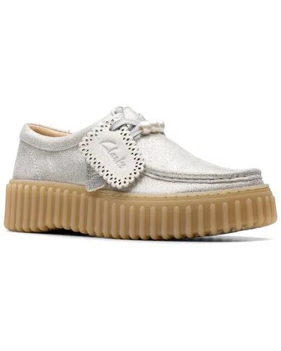 Clarks Torhill Bee Leather Oxford In Silver