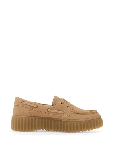 Clarks Torhill Chunky-sole Loafers In Red