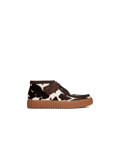 Clarks Torhill Hi "brown/white" Boots